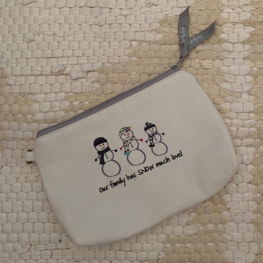 Snowman Zipper Pouch